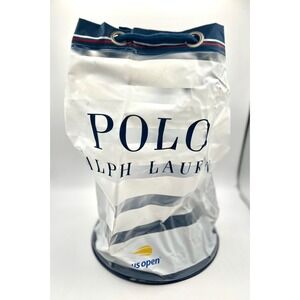 Polo Ralph Lauren US Open White Drawstring Bag Travel Gym‎ Sack White Frost